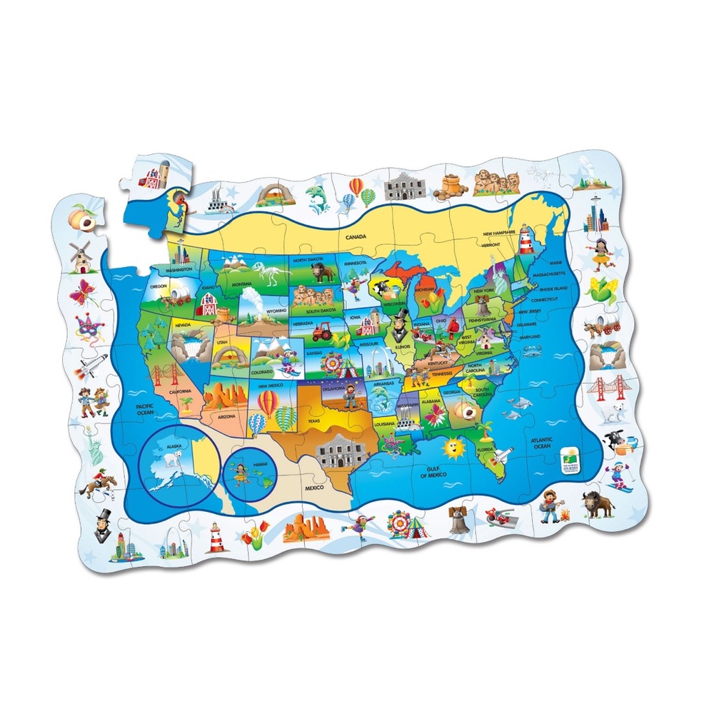 The Learning Journey Puzzle Doubles Find It! USA (50 Pieces)